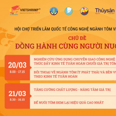 Chương trình Hội thảo quốc tế Vietshrimp 2024 “Đồng hành cùng người nuôi tôm”